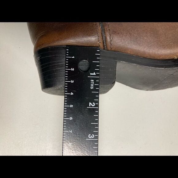 MASTERSON’S BOOT CO. Youth‎ Cowboy Boots,Size 2.5 D, Brown, Leather Upper,Unisex - Picture 5 of 13